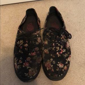 Floral Print Vans